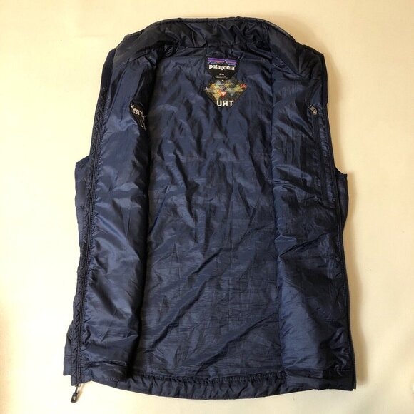 Patagonia Mens Nano Puff Zip Promo Vest Big Sur Blue Size Small Outdoor Travel - Picture 4 of 11